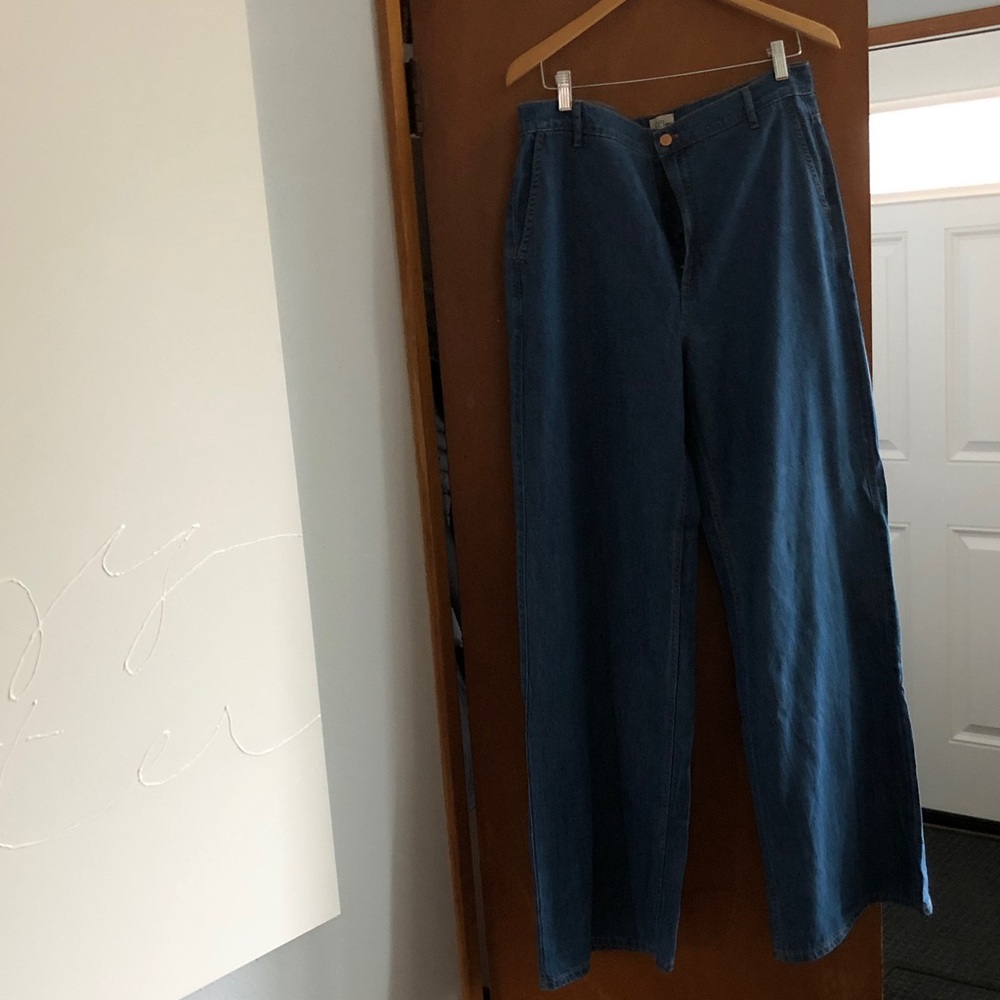 Very soft/flowy J. Crew Wide Leg Jeans
